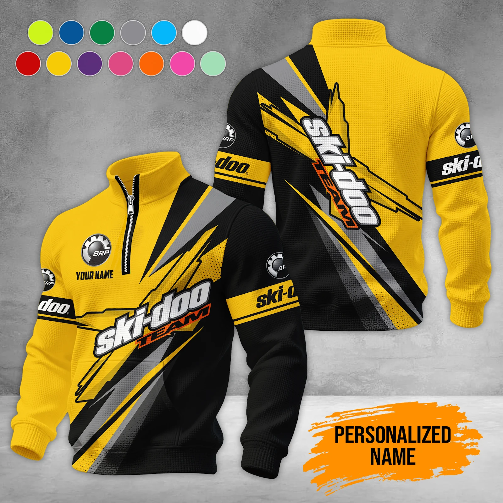 Personalized Name Love Ski Snowmobile 3D Printed All Over Printed Clothes DA822