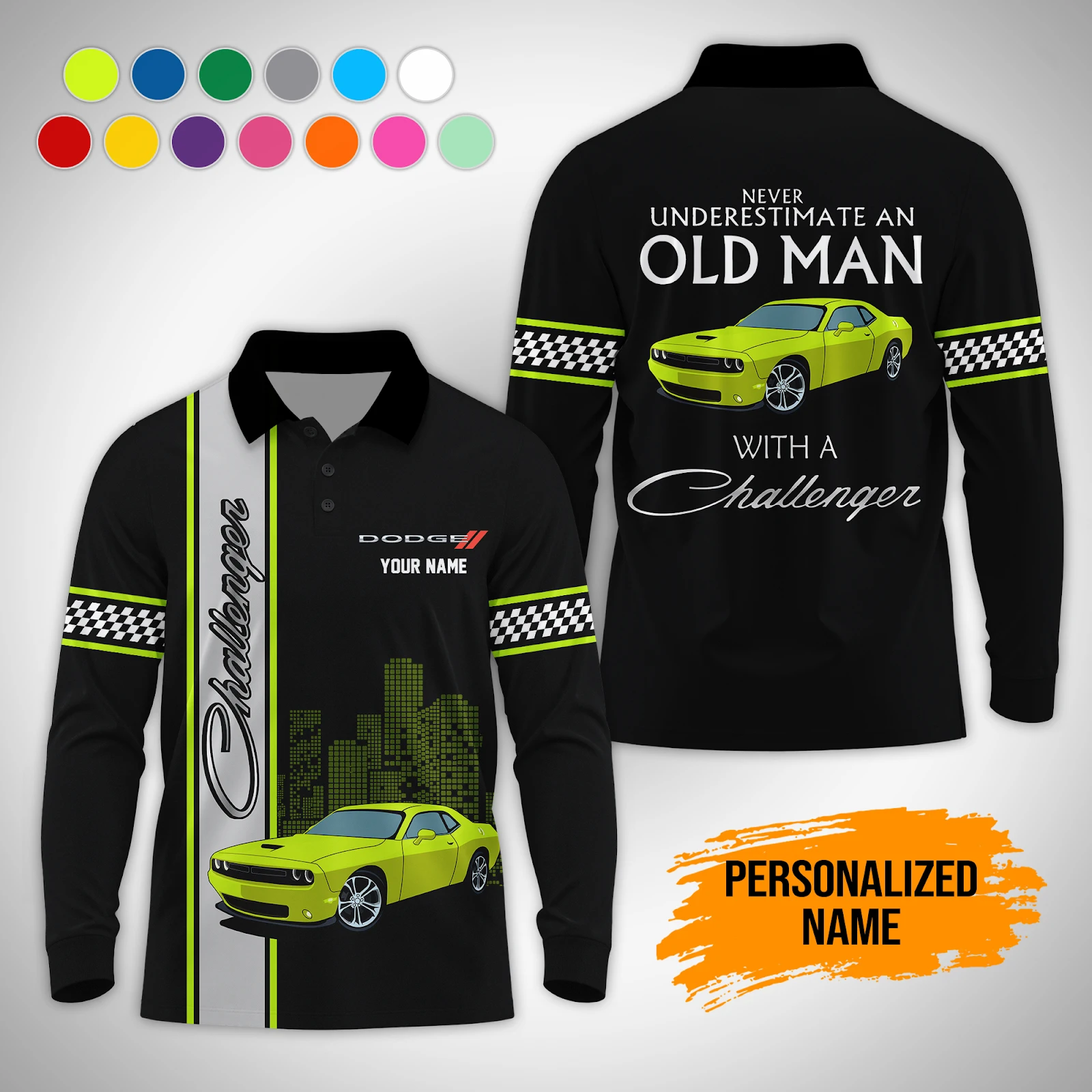 Personalized Name Love Muscle Car All Over Printed Clothes PM316