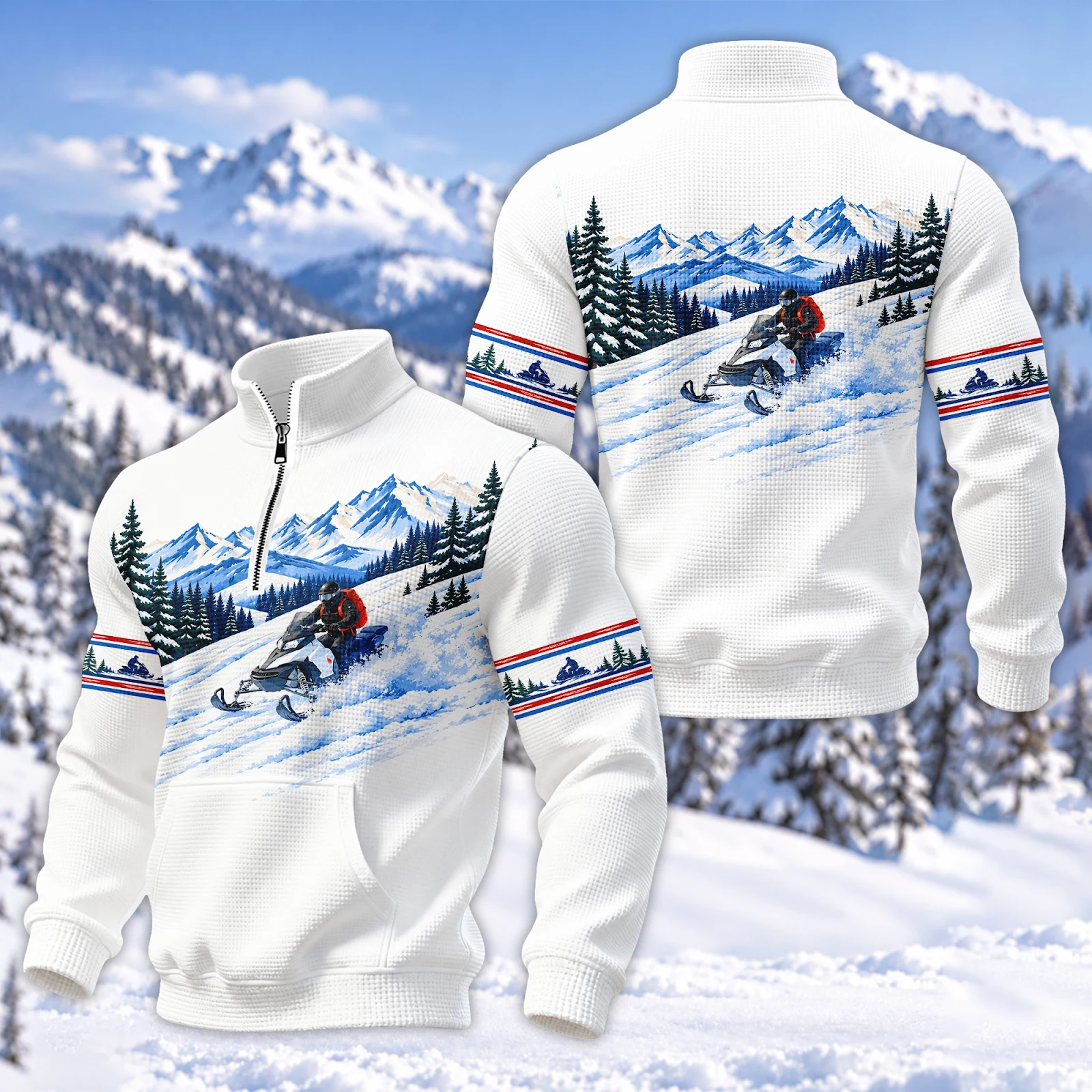 Love Snowmobile All Over Printed Clothes PL265