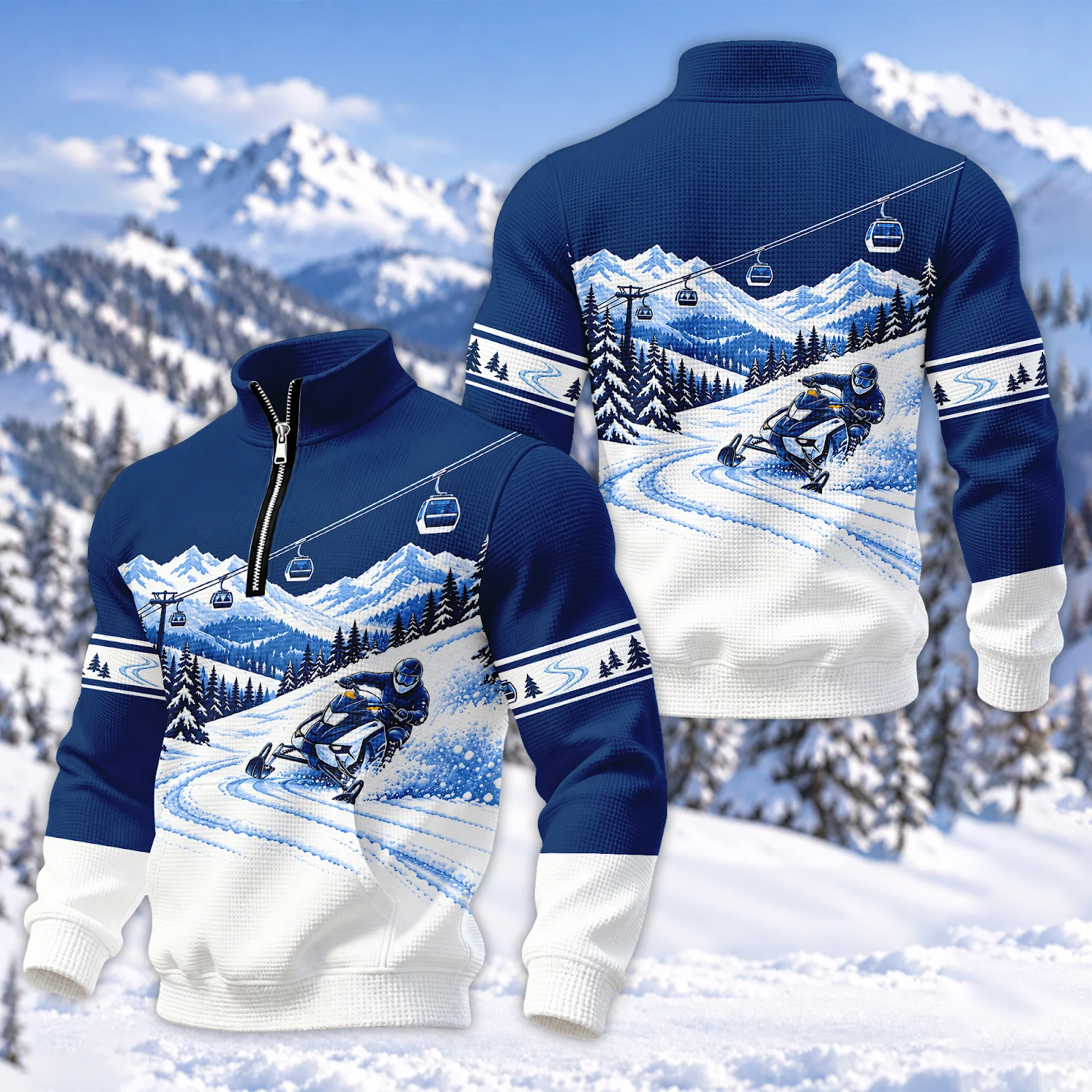 Love Snowmobile All Over Printed Clothes PL264