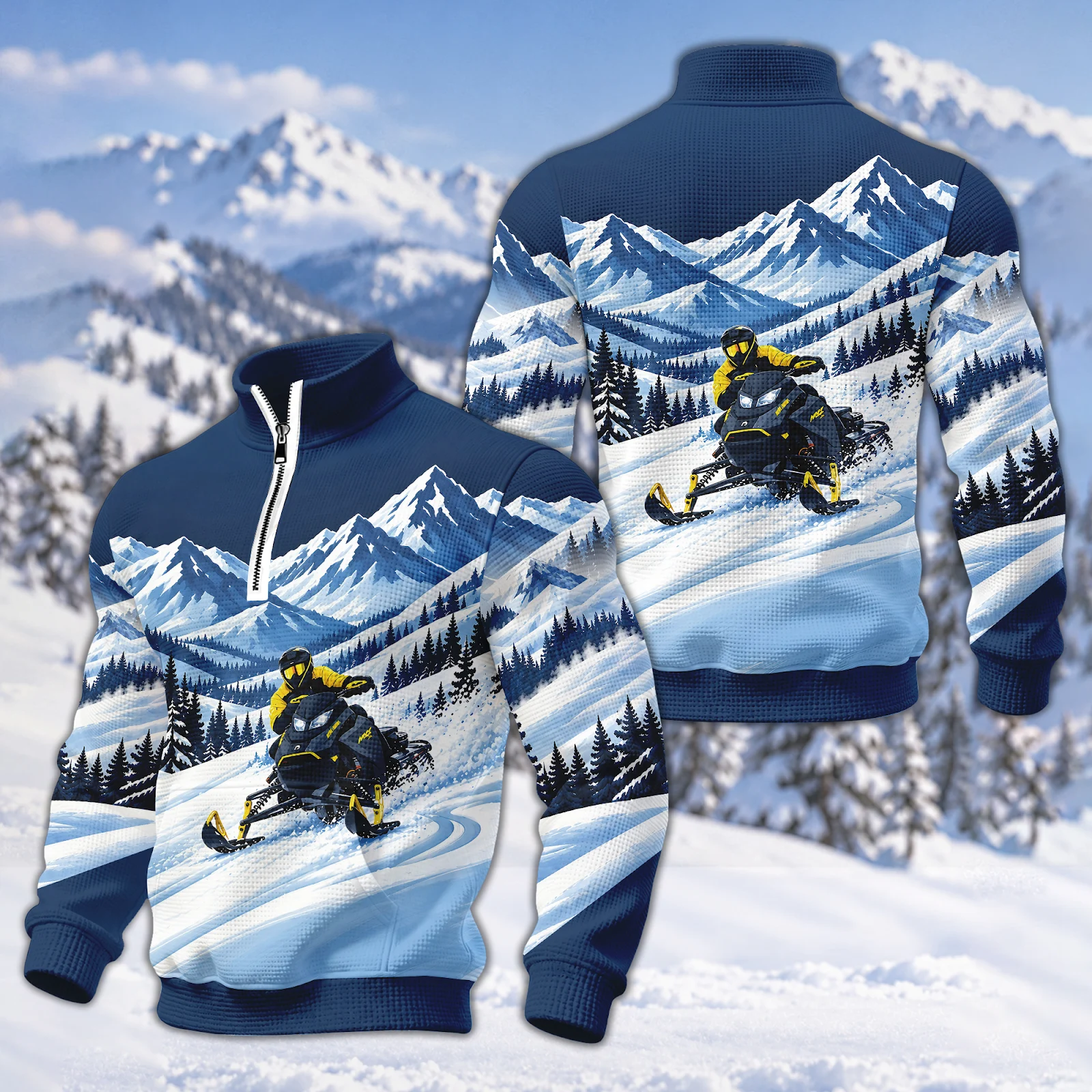 Persoanlized Name Love Snowmobile All Over Printed Clothes DA840