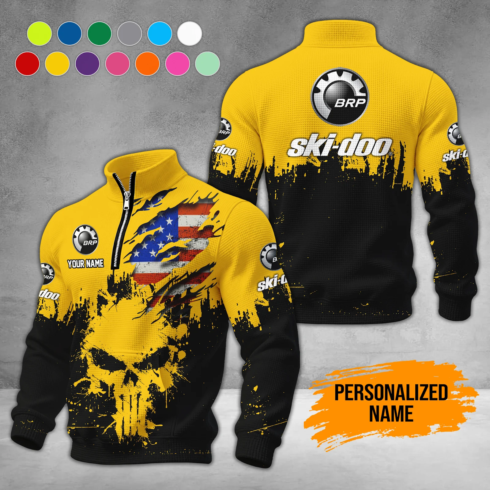 Personalized Name Ski Snowmobile 3D All Over Printed Clothes DA847