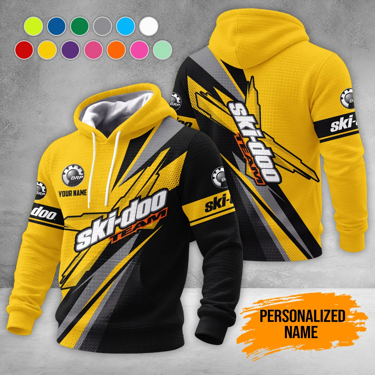 Personalized Name Love Ski Snowmobile Corn Kernels Jacket PM346