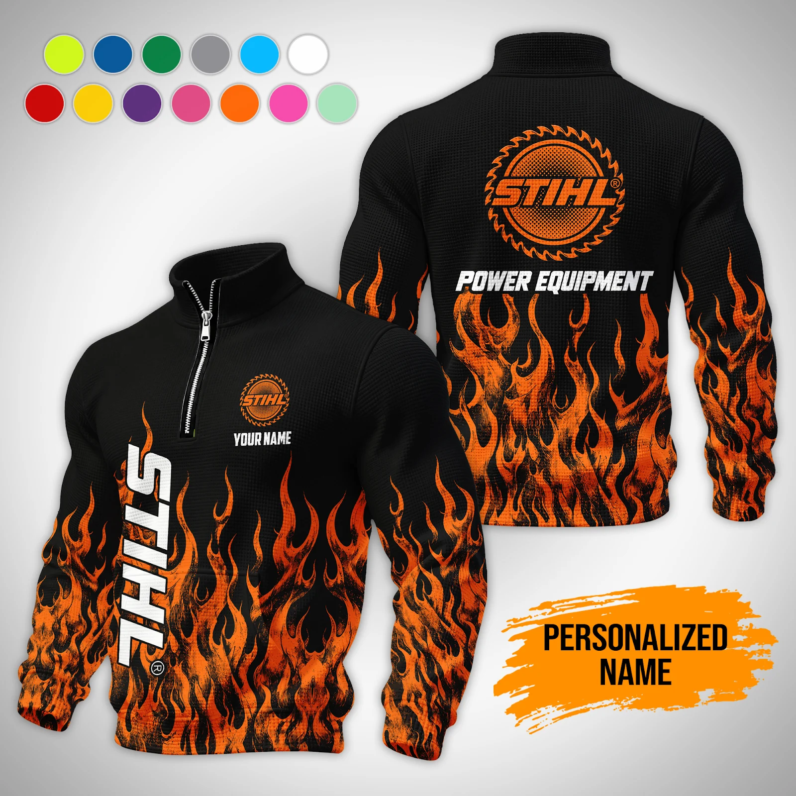 Personalized Name Love Outdoor Power Equipment All Over Printed Clothes PM348