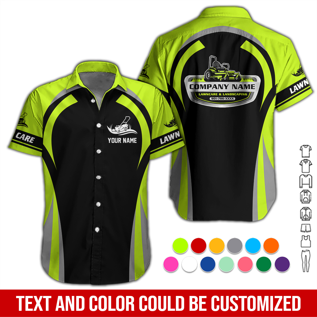Personalized Name Lawn Care 3D All Over Printed Clothes DA301